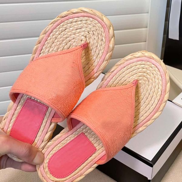 est fishermans slipper round toe women sandal slides straw sheepskin insole flip flop comfortable rubber sole platform slipper shoe fashion, Black
